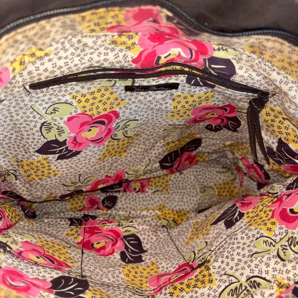 Vera Bradley quilted brown tote handbag great condition - Picture 4 of 8